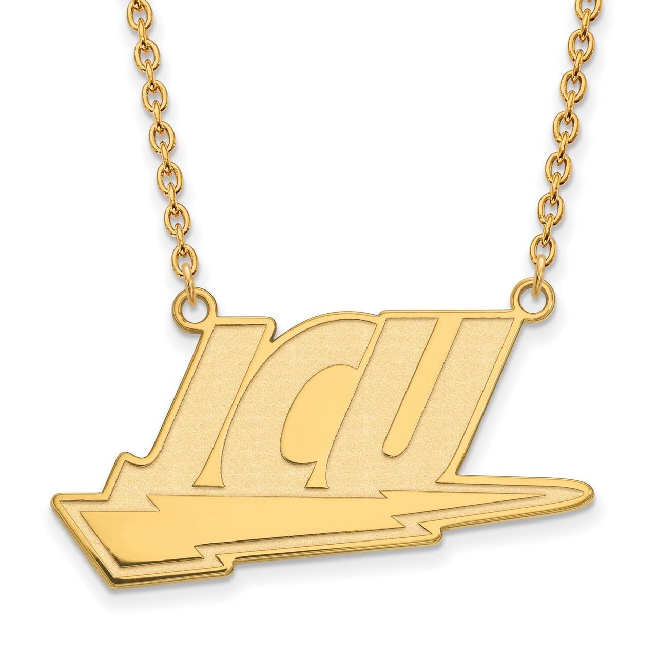 John Carroll University Large Pendant with Chain Necklace 10k Yellow Gold 1Y007JCU-18