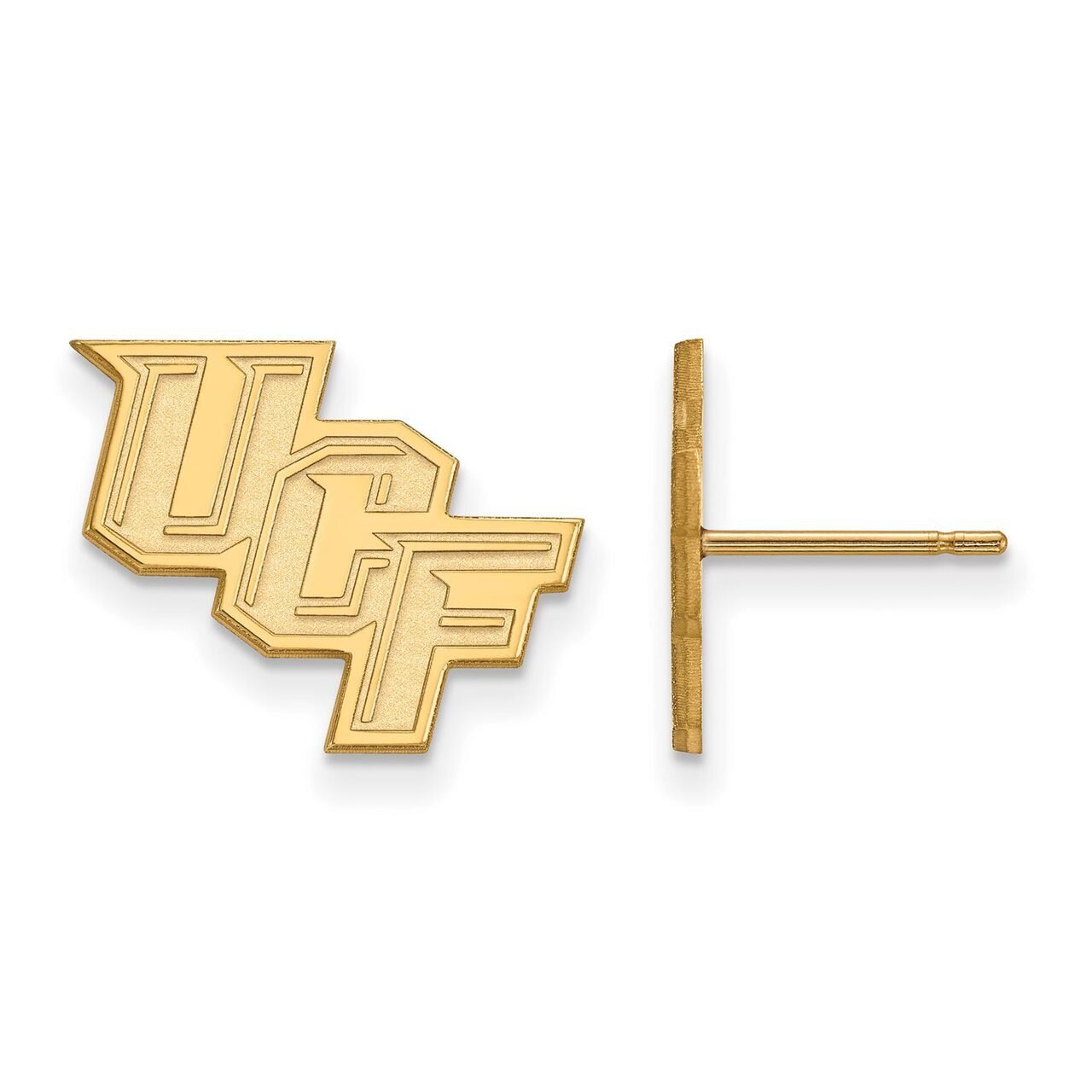 University of Central Florida Small Post Earring 10k Yellow Gold 1Y008UCF