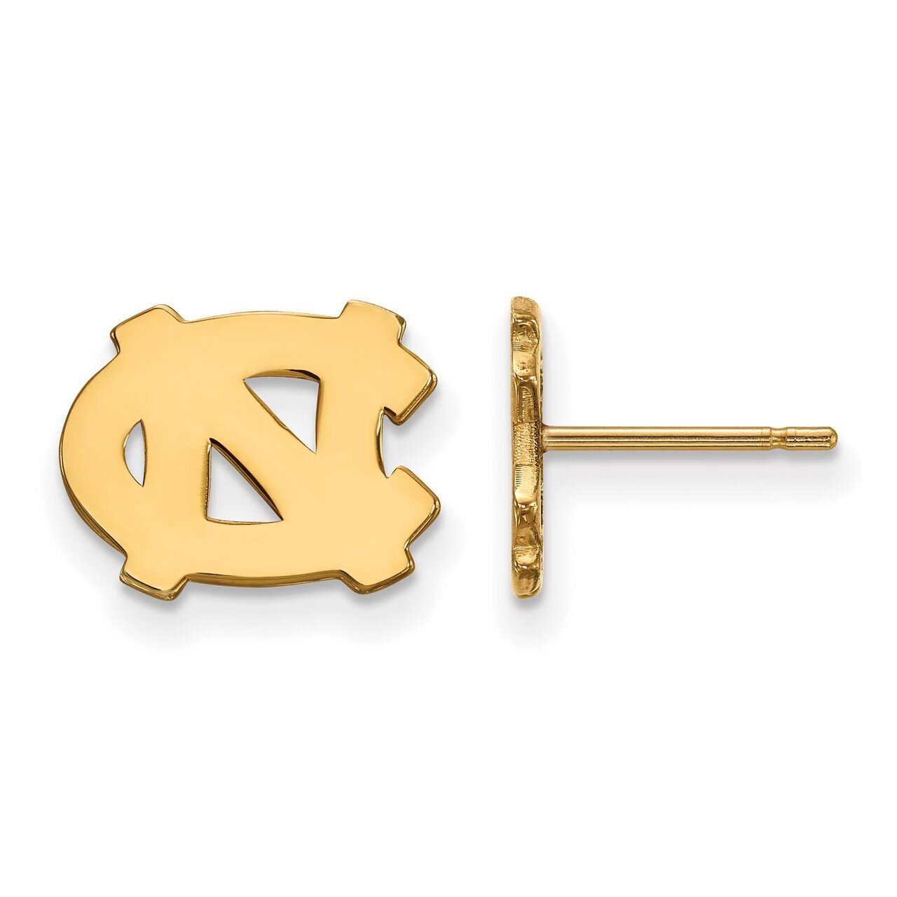 University of North Carolina x-Small Post Earring 10k Yellow Gold 1Y008UNC