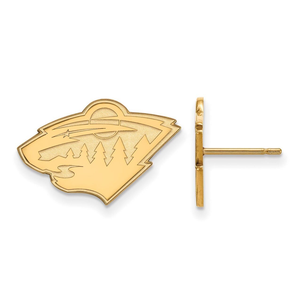 Minnesota Wild Small Post Earring 10k Yellow Gold 1Y008WIL, MPN: 1Y008WIL, 886774806426