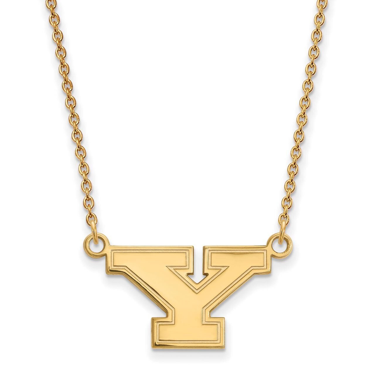 Youngstown State University Small Pendant with Chain Necklace 10k Yellow Gold 1Y008YSU-18, MPN: 1Y0…