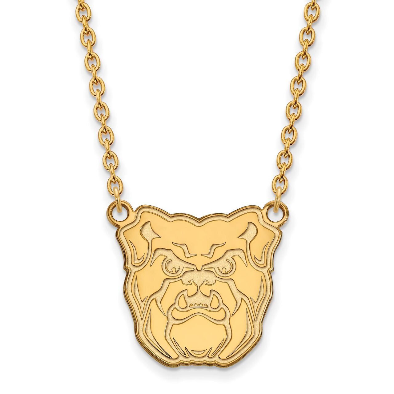 Butler University Large Pendant with Chain Necklace 10k Yellow Gold 1Y009BUT-18