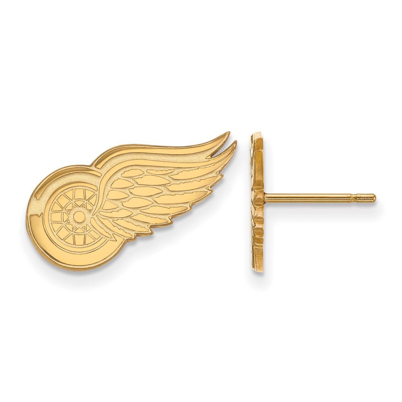 Detroit Red Wings Small Post Earring 10k Yellow Gold 1Y009RWI, MPN: 1Y009RWI, 886774807003