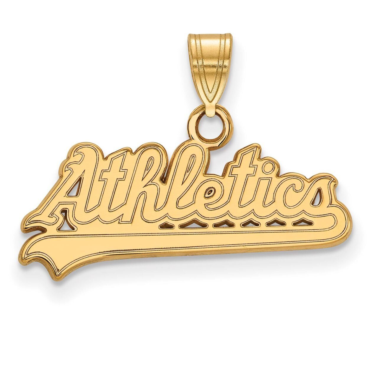 Oakland Athletics Small Pendant 10k Yellow Gold 1Y014ATH