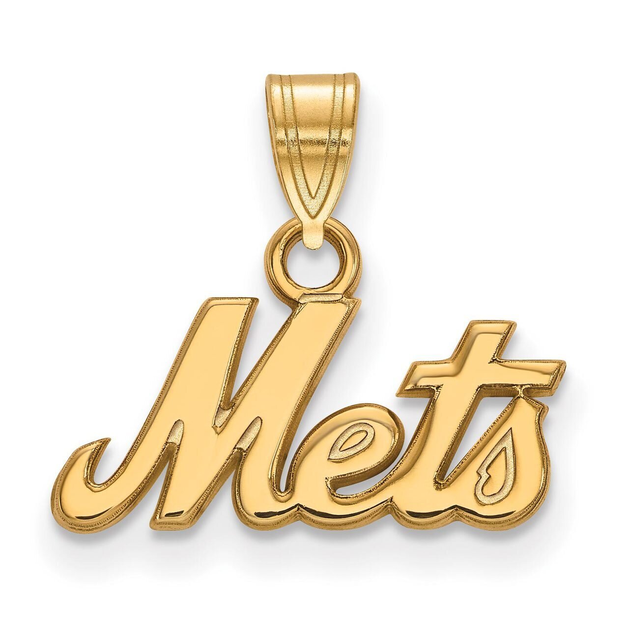 New York Mets Small Pendant 10k Yellow Gold 1Y014MET