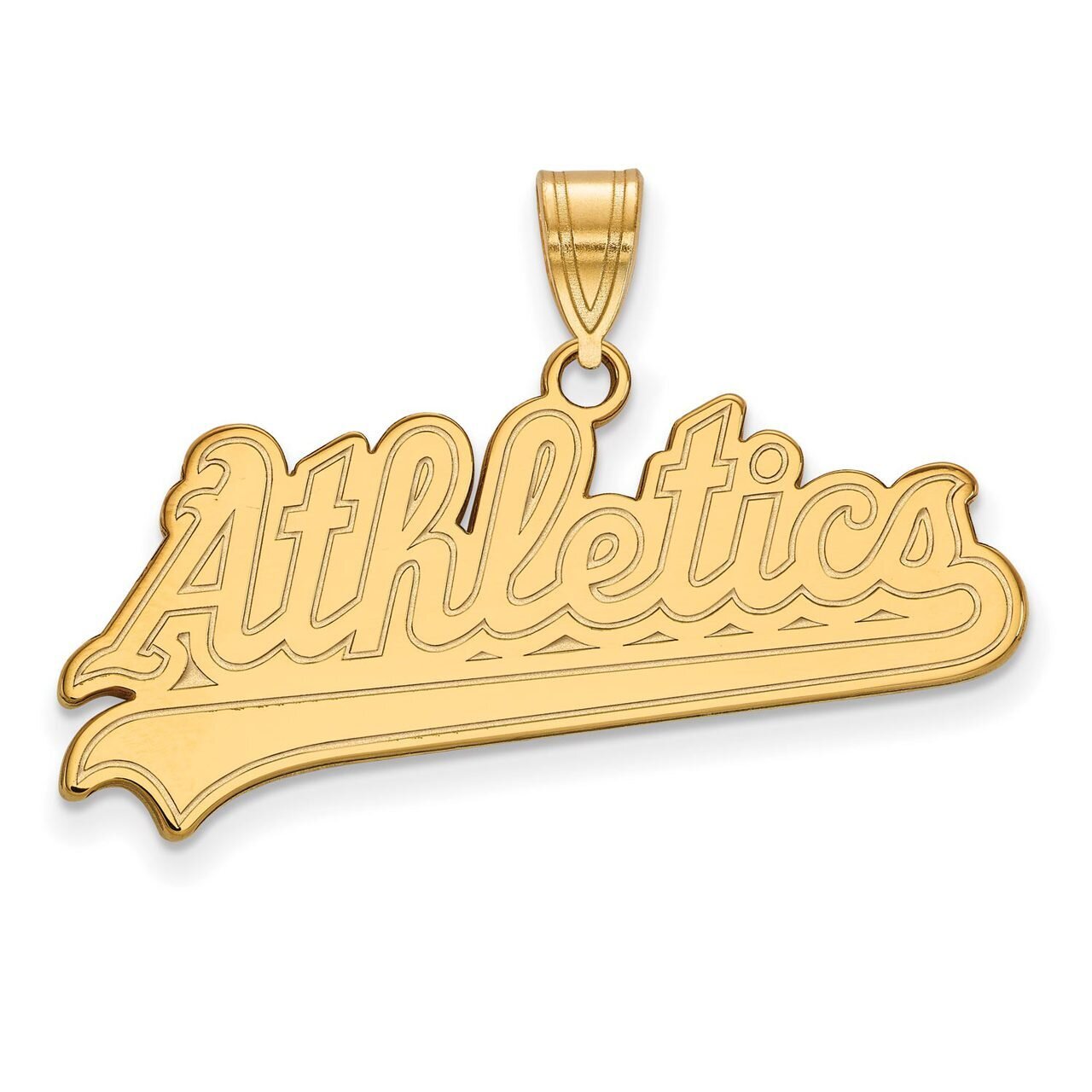 Oakland Athletics Large Pendant 10k Yellow Gold 1Y015ATH, MPN: 1Y015ATH, 886774809472