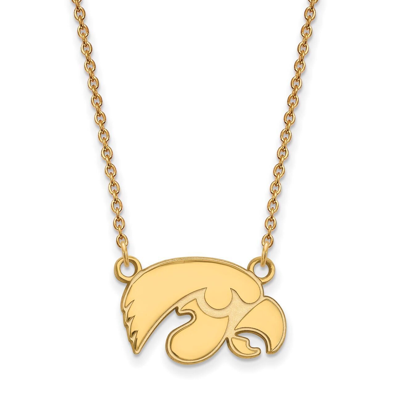 University of Iowa Small Pendant with Chain Necklace 10k Yellow Gold 1Y015UIA-18, MPN: 1Y015UIA-18,…