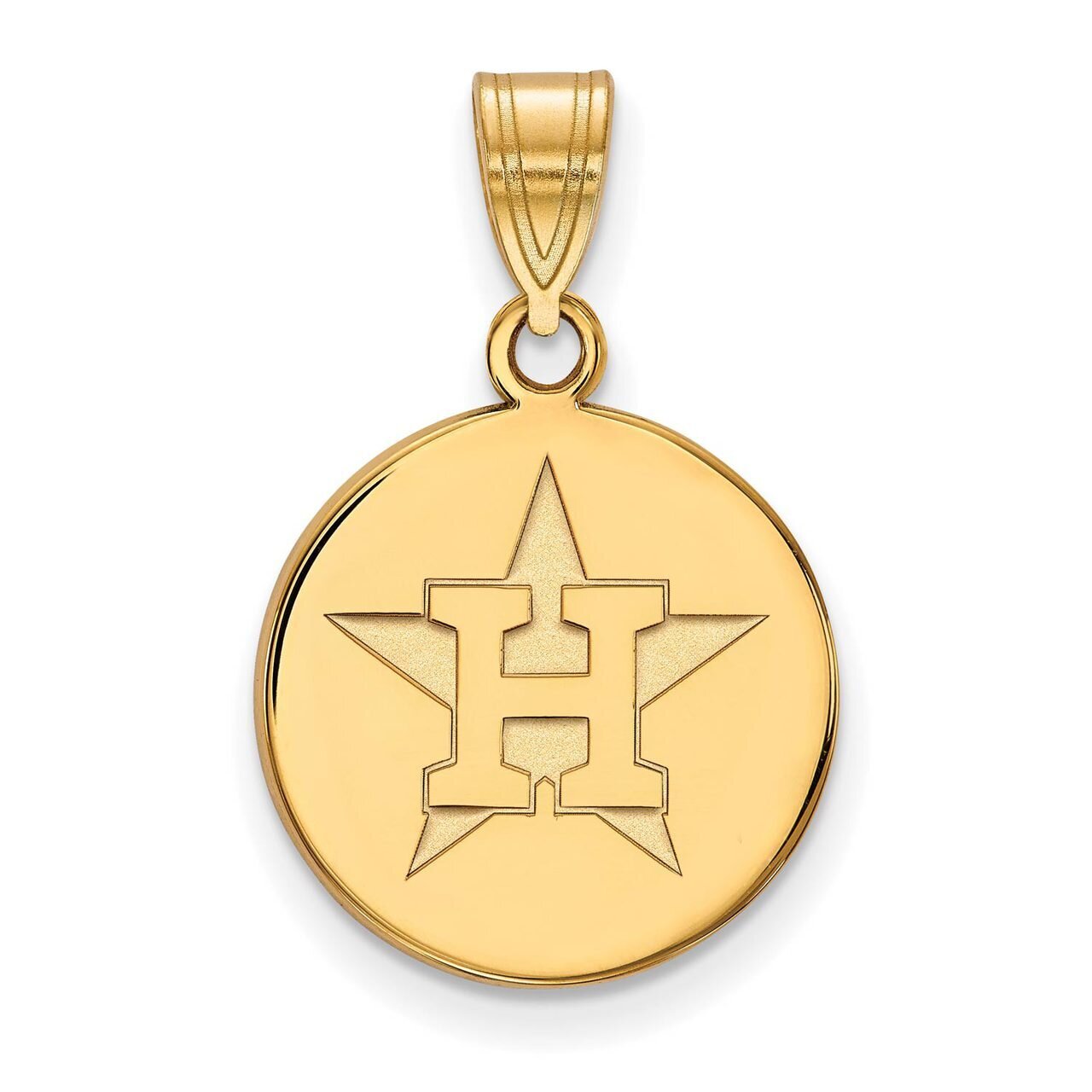 Houston Astros Medium Disc Pendant 10k Yellow Gold 1Y017AST, MPN: 1Y017AST, 886774810638