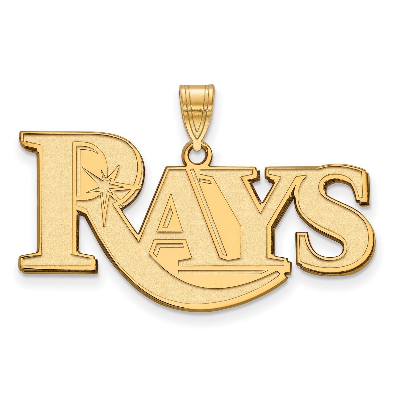 Tampa Bay Rays Large Pendant 10k Yellow Gold 1Y017DEV