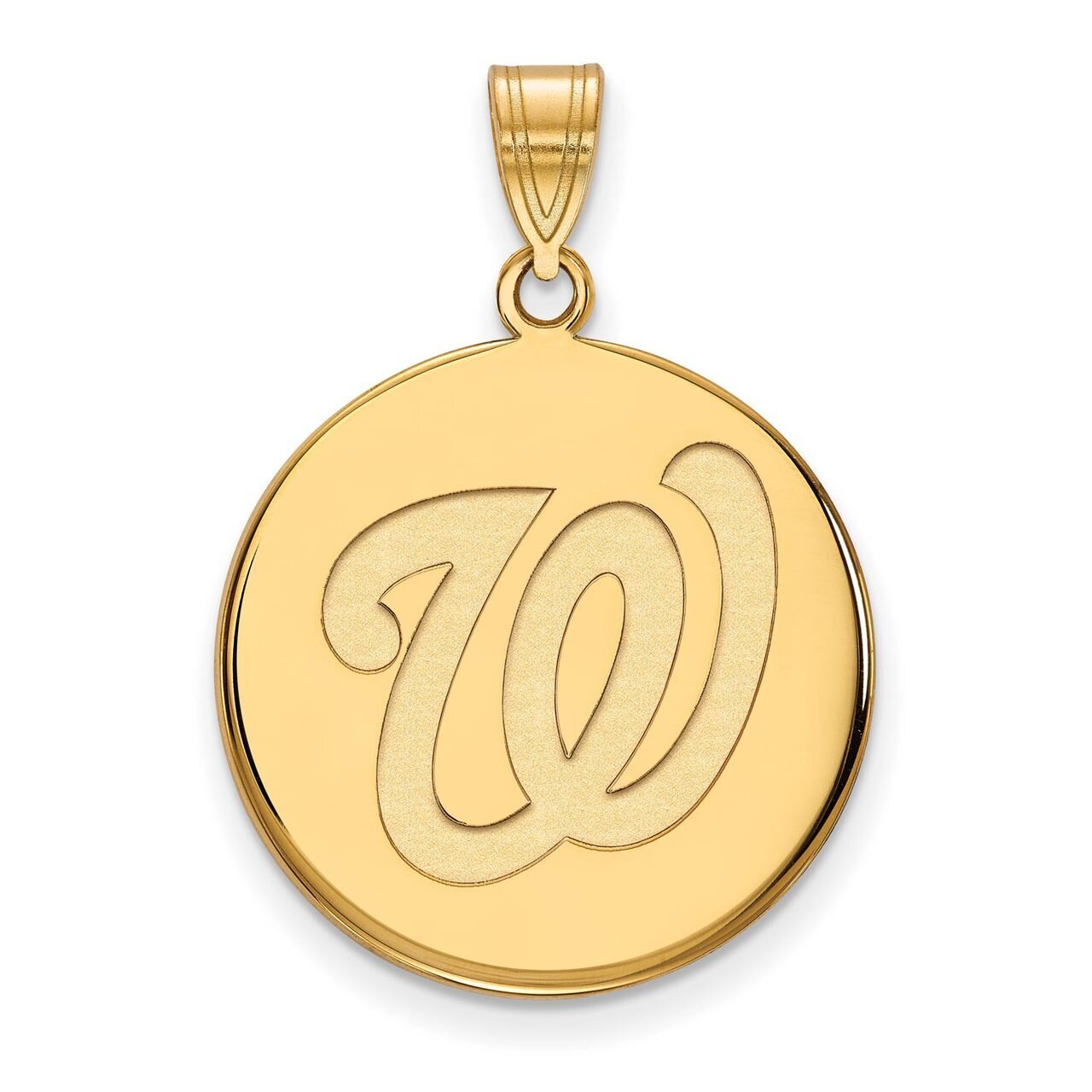 Washington Nationals Large Disc Pendant 10k Yellow Gold 1Y018NAT, MPN: 1Y018NAT, 886774811161