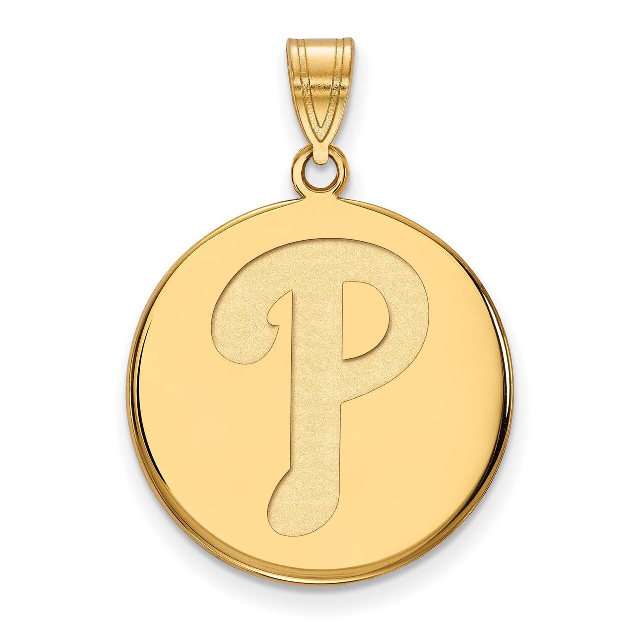 Philadelphia Phillies Large Disc Pendant 10k Yellow Gold 1Y018PHI, MPN: 1Y018PHI, 886774811185