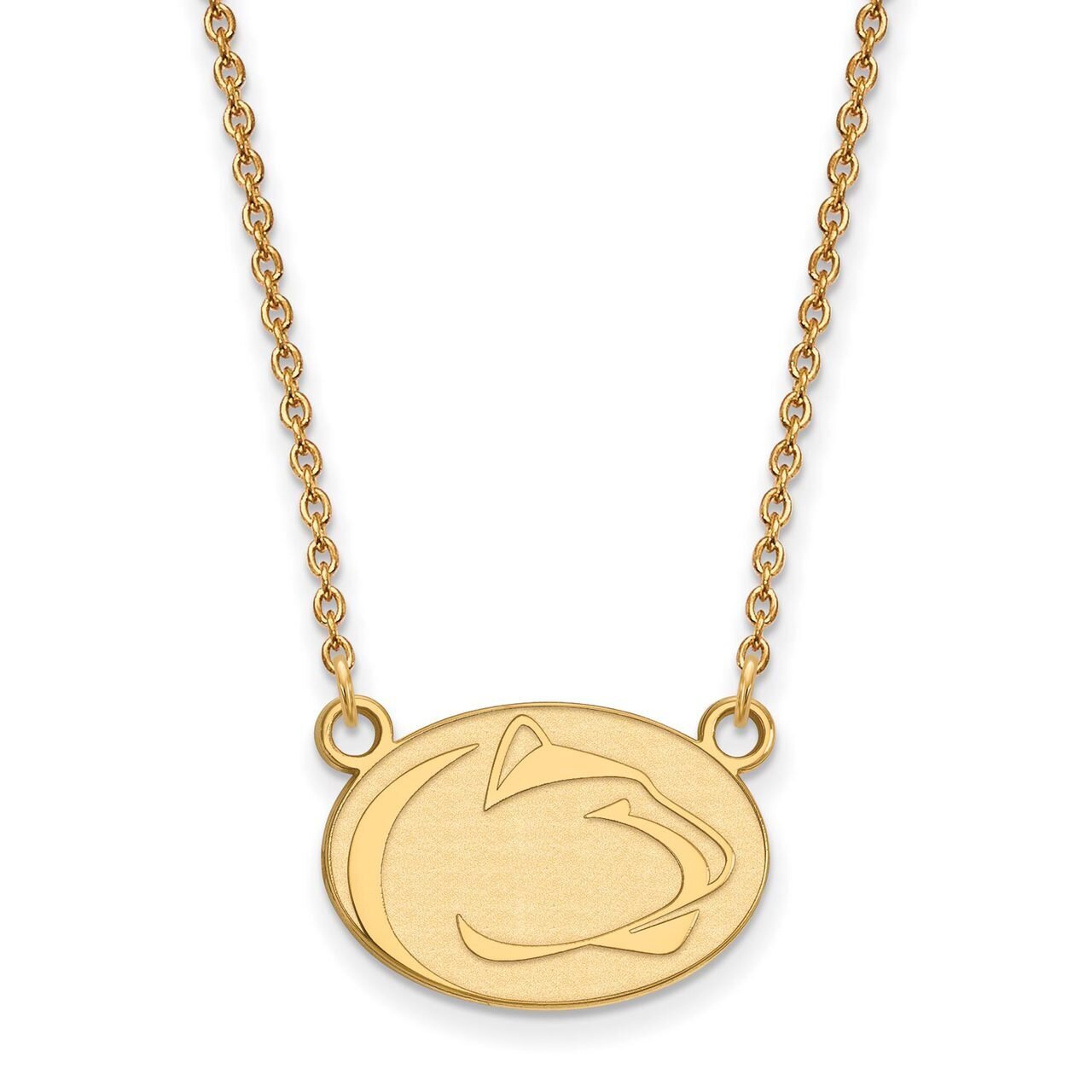 Penn State University Small Pendant with Chain Necklace 10k Yellow Gold 1Y018PSU-18