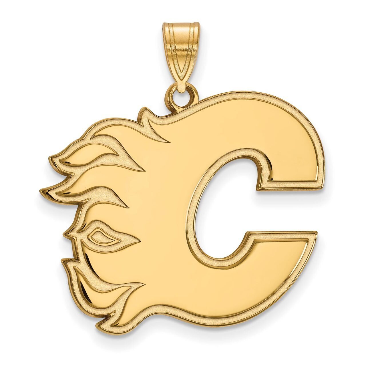 Calgary Flames x-Large Pendant 10k Yellow Gold 1Y021FLA, MPN: 1Y021FLA, 886774735726