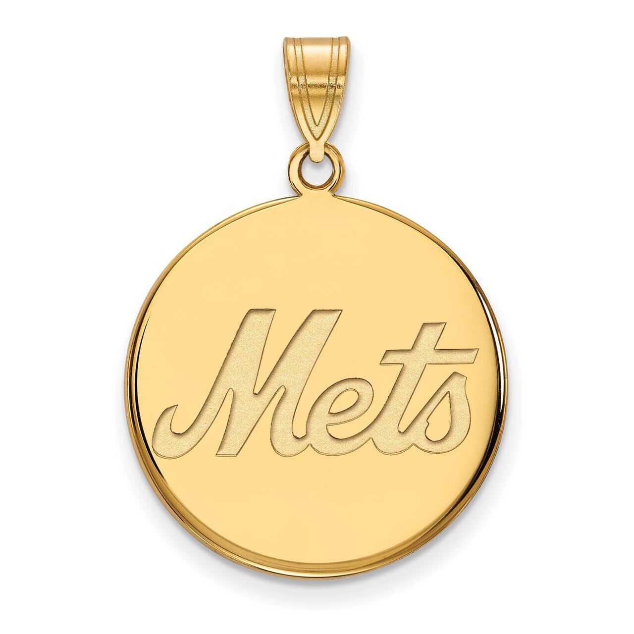 New York Mets Large Disc Pendant 10k Yellow Gold 1Y021MET, MPN: 1Y021MET, 886774812014
