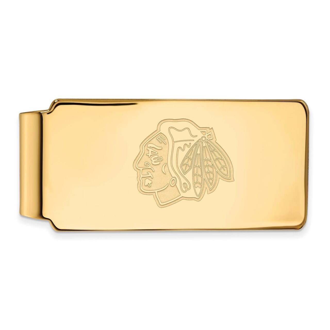 Chicago Blackhawks Money Clip 10k Yellow Gold 1Y022BLA, MPN: 1Y022BLA, 886774735733