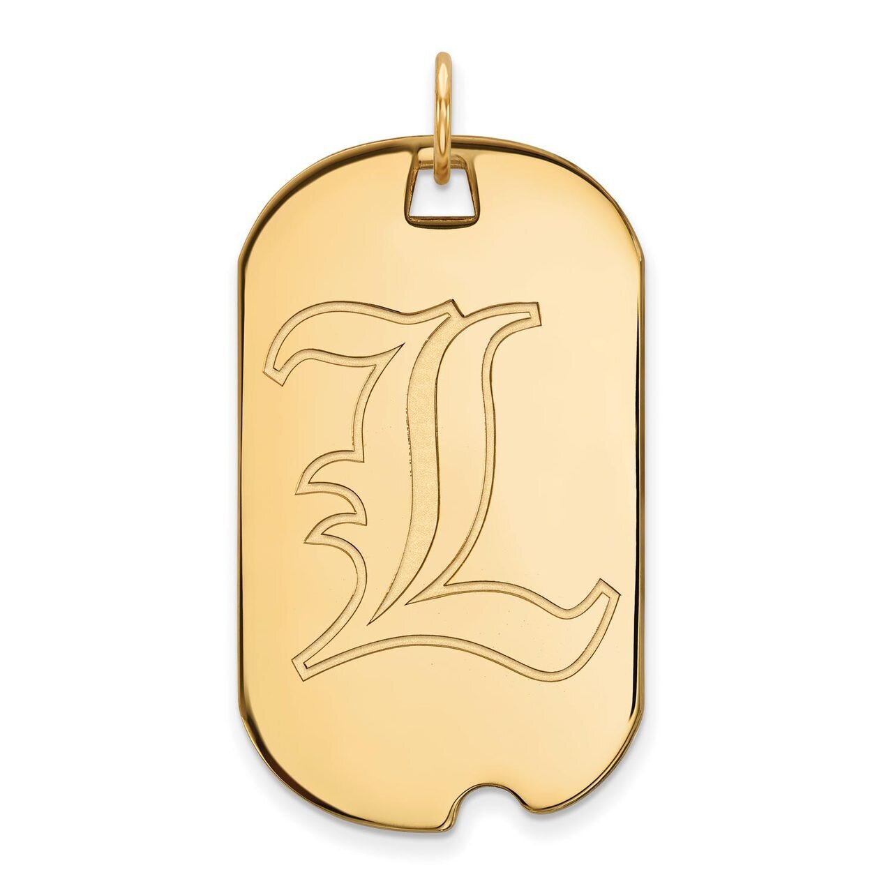 University of Louisville Large Dog Tag 10k Yellow Gold 1Y022UL, MPN: 1Y022UL, 886774812465