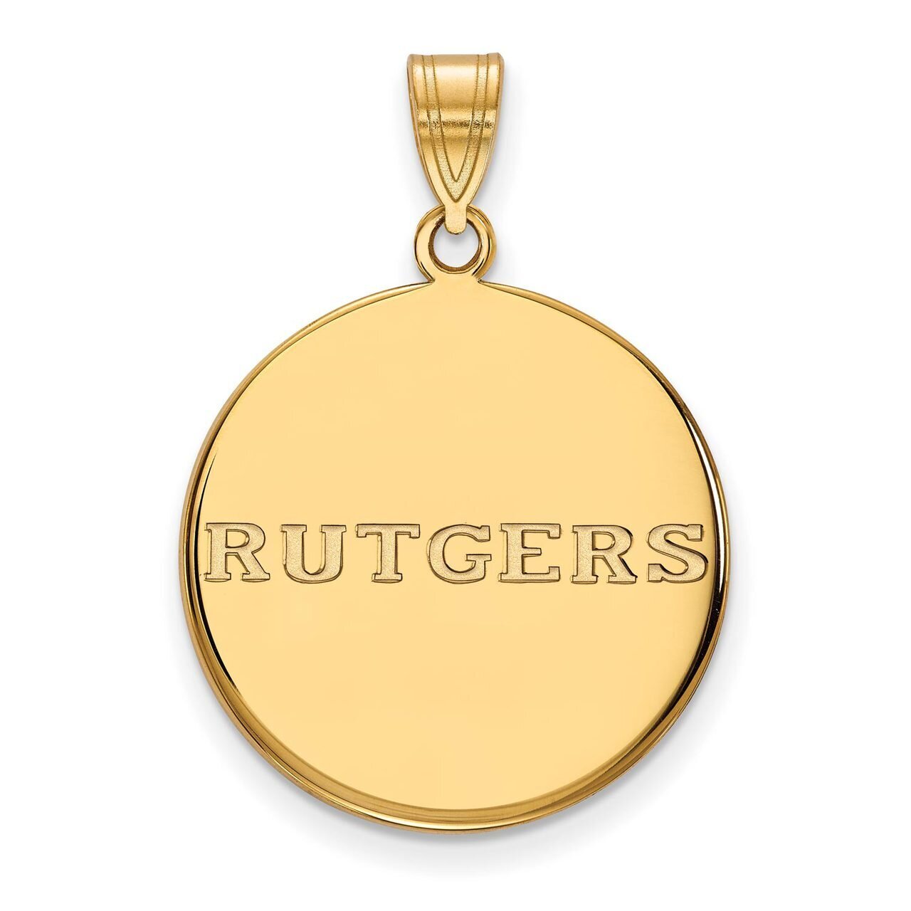 Rutgers Large Disc Pendant 10k Yellow Gold 1Y023RUT, MPN: 1Y023RUT, 886774812700