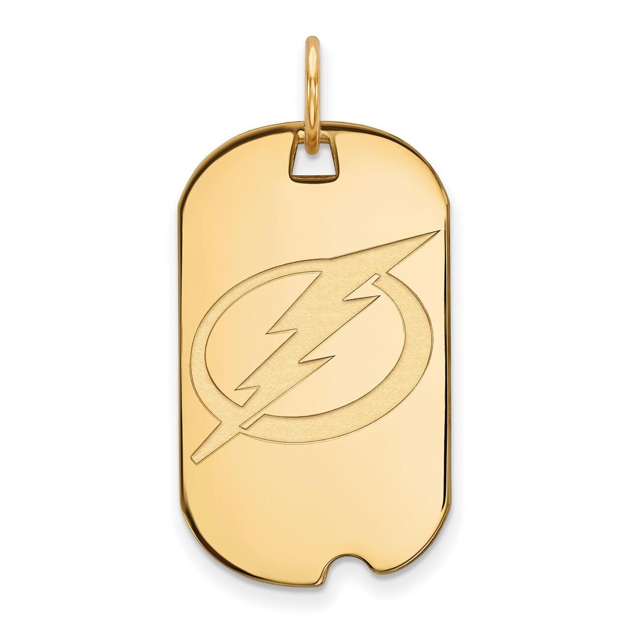Tampa Bay Ligtning Small Dog Tag 10k Yellow Gold 1Y024LIG