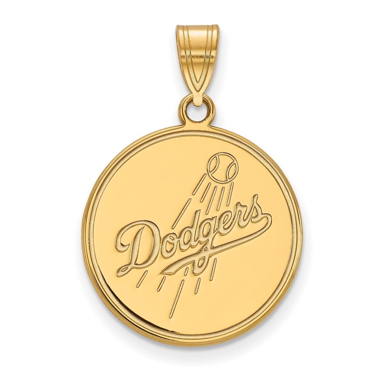 Los Angeles Dodgers Large Pendant 10k Yellow Gold 1Y026DOD