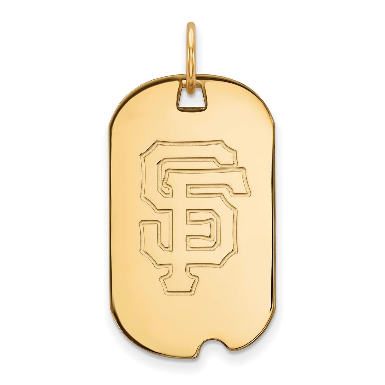 San Francisco Giants Small Dog Tag 10k Yellow Gold 1Y026GIT, MPN: 1Y026GIT, 886774813653