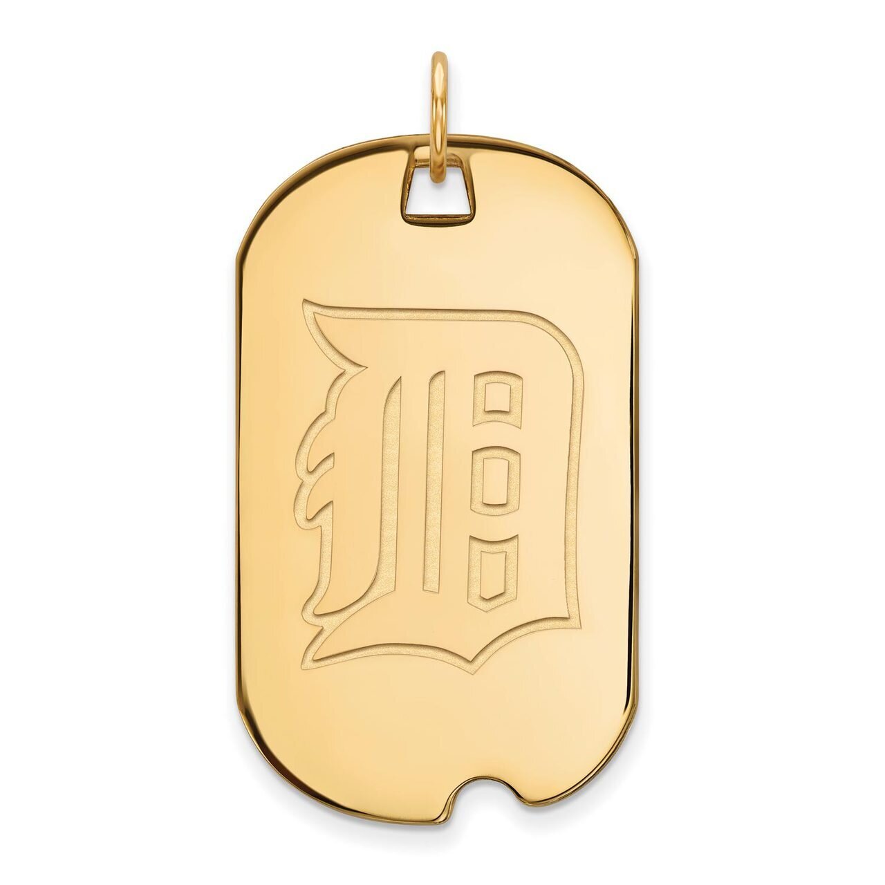 Detroit Tigers Large Dog Tag 10k Yellow Gold 1Y028TIG, MPN: 1Y028TIG, 886774814483