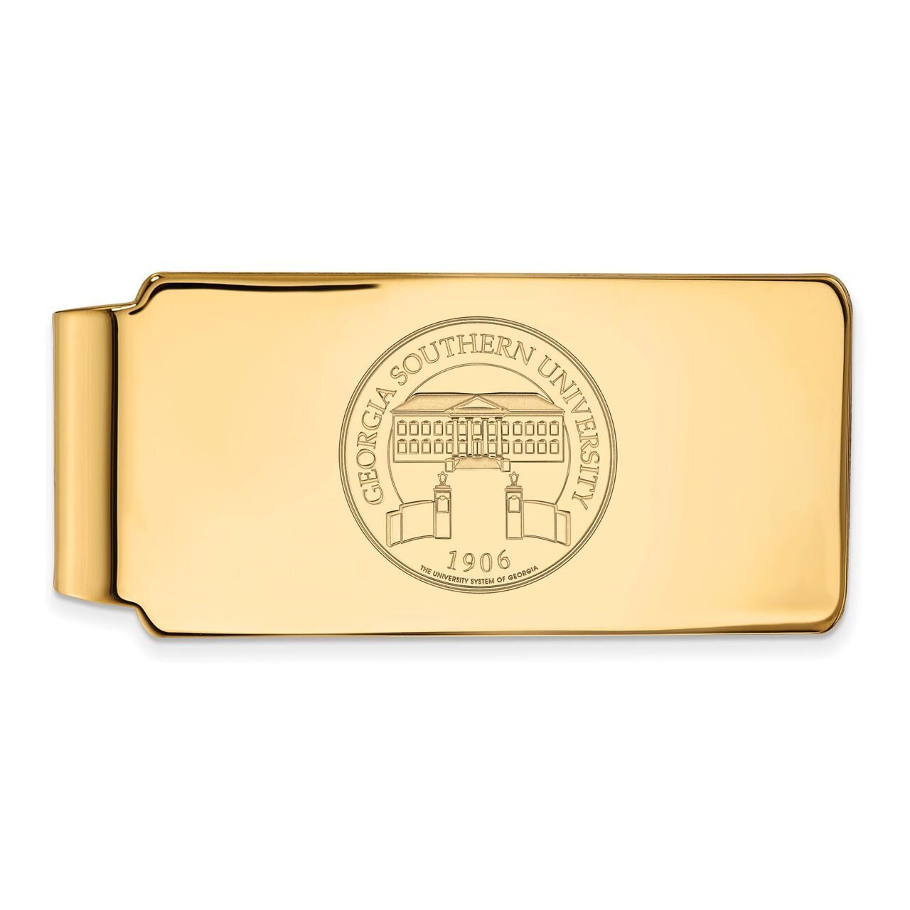 Georgia Southern University Crest Money Clip 10k Yellow Gold 1Y030GSU
