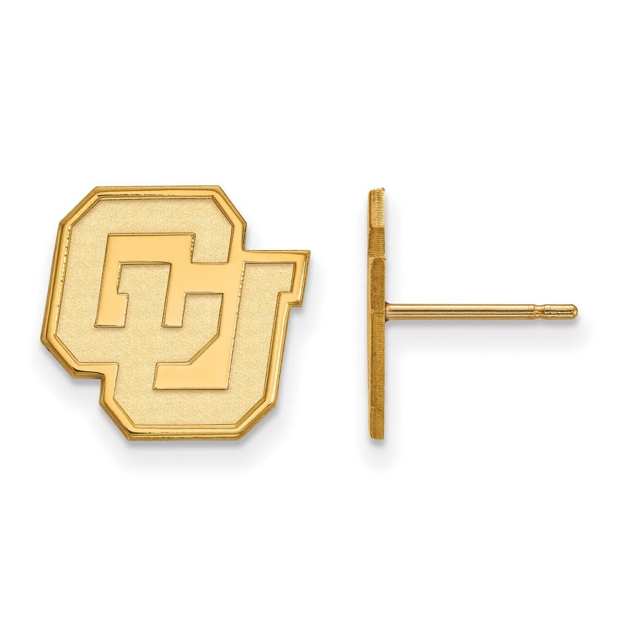 University of Colorado Small Post Earring 10k Yellow Gold 1Y031UCO