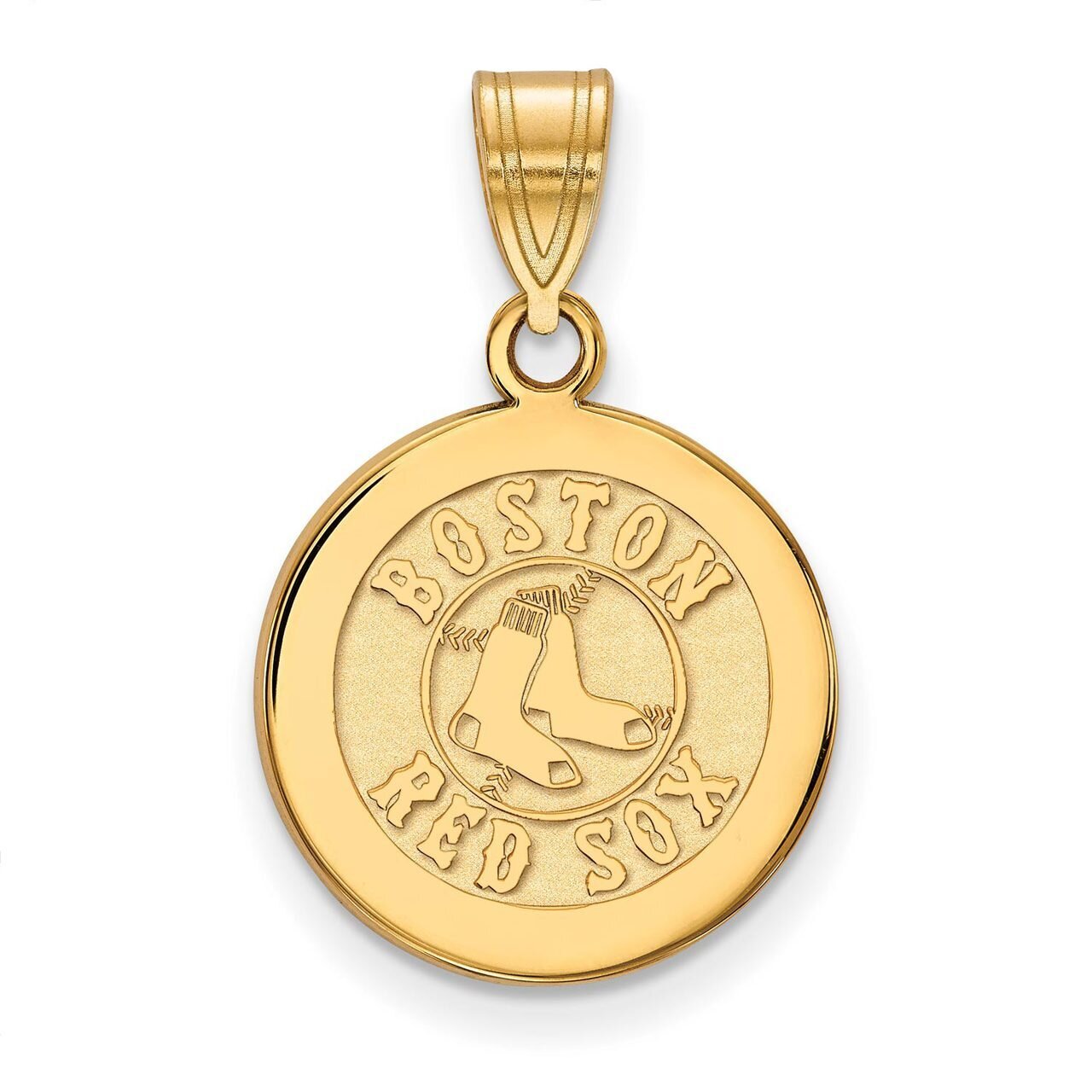 Boston Red Sox Medium Disc Pendant 10k Yellow Gold 1Y039RSO, MPN: 1Y039RSO, 886774816104