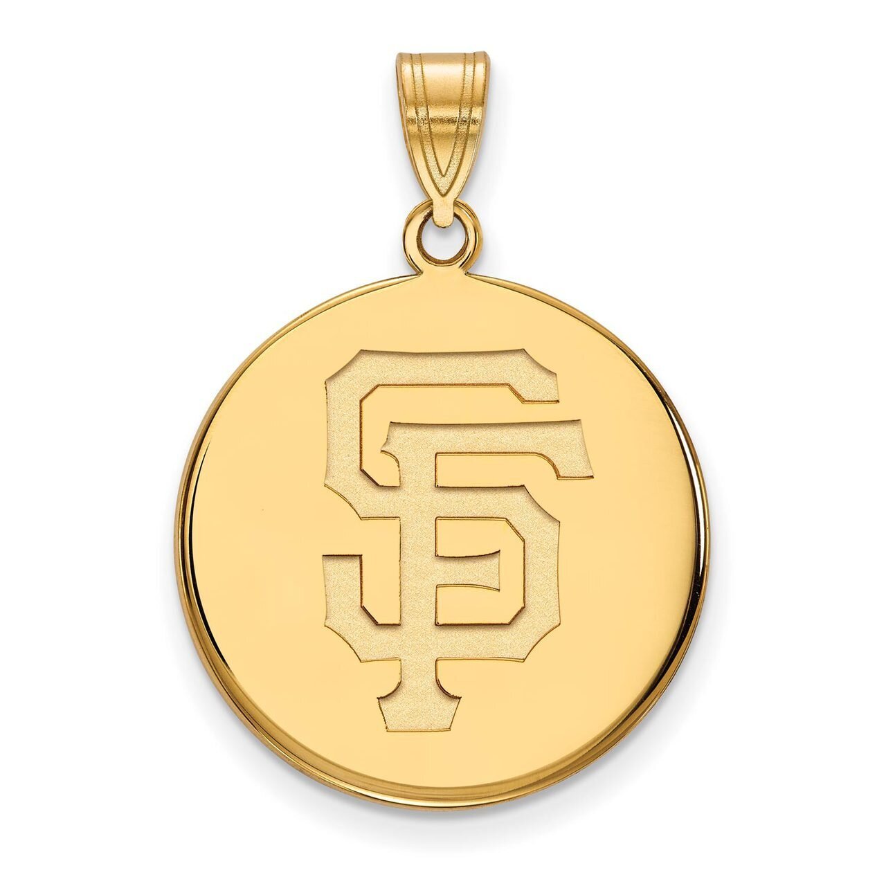 San Francisco Giants Large Disc Pendant 10k Yellow Gold 1Y040GIT, MPN: 1Y040GIT, 886774816333