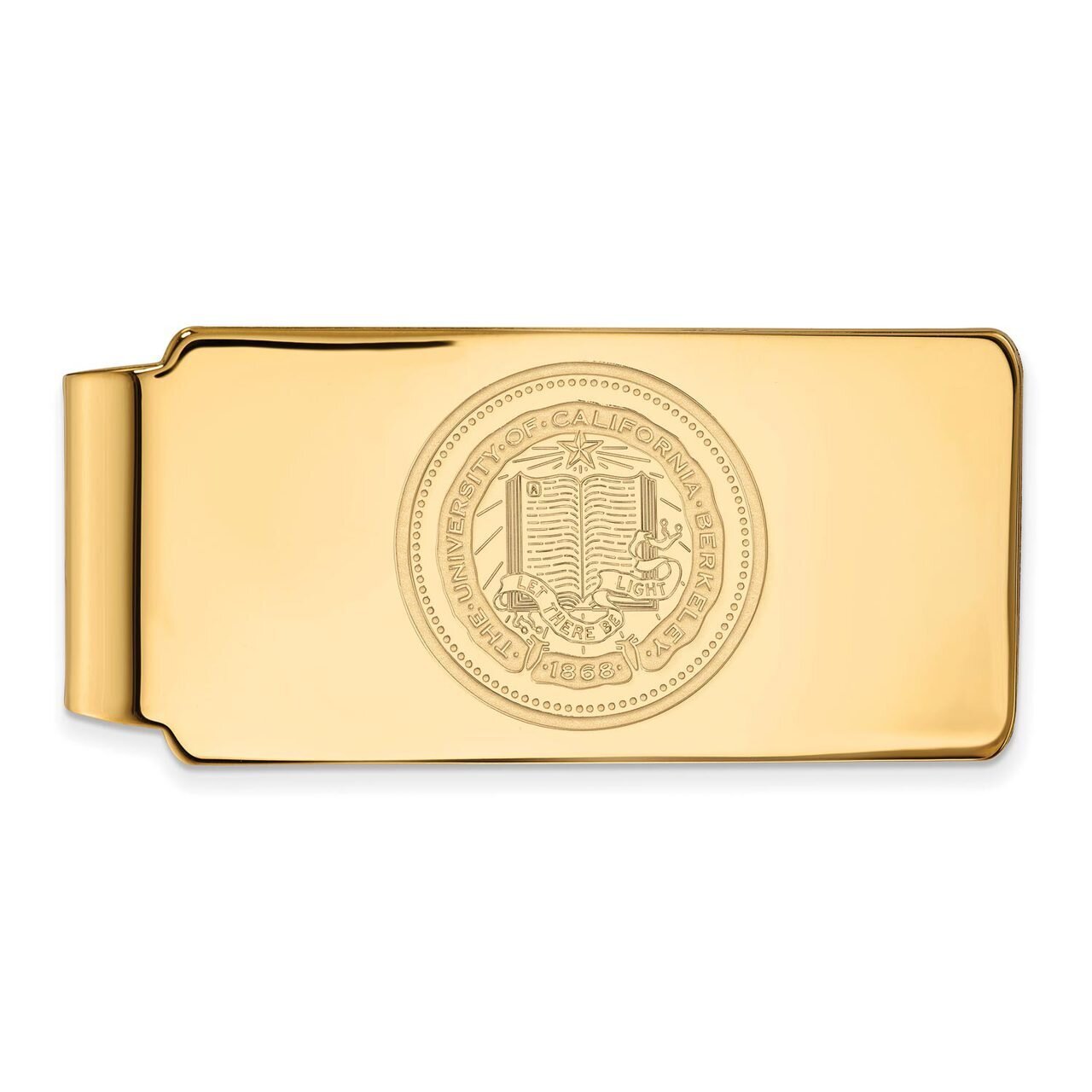 University of California Berkeley Money Clip Crest 10k Yellow Gold 1Y042UCB