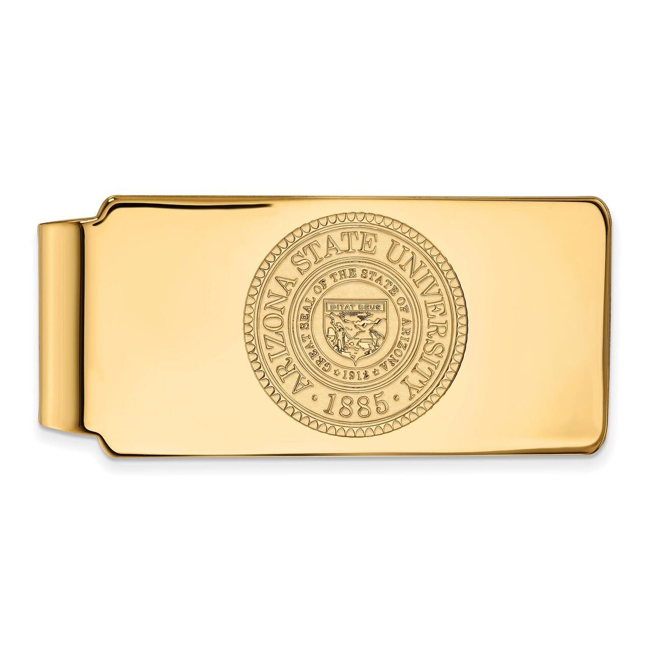 Arizona State University Money Clip Crest 10k Yellow Gold 1Y047AZS