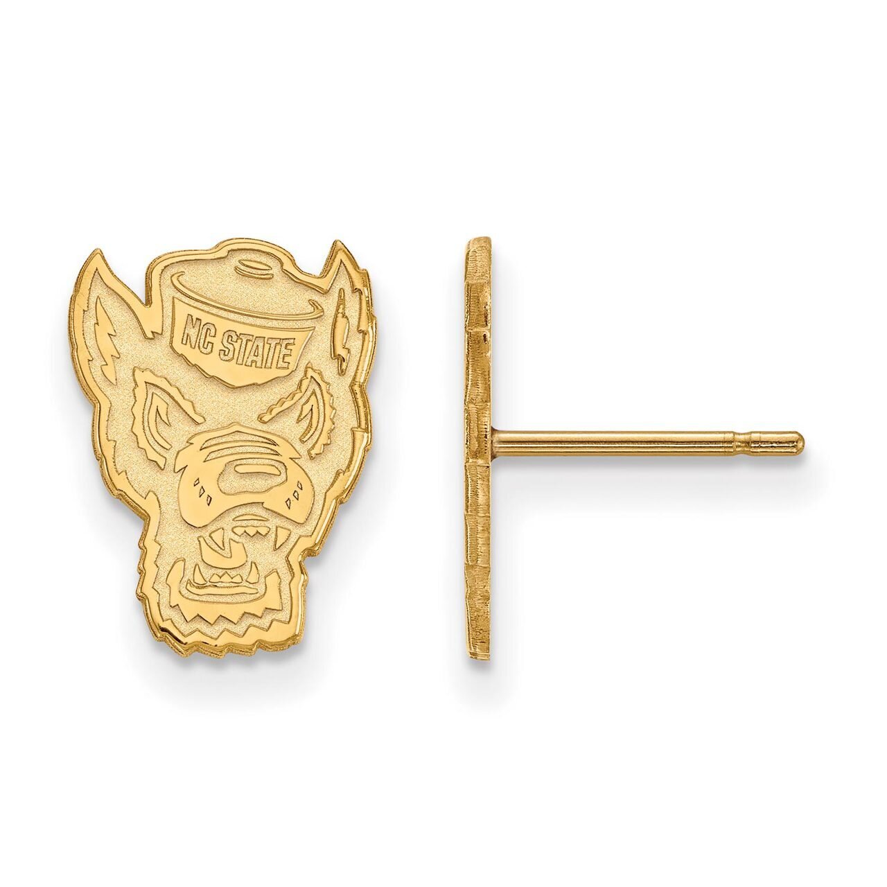 North Carolina State University Small Post Earring 10k Yellow Gold 1Y051NCS, MPN: 1Y051NCS, 8867748…