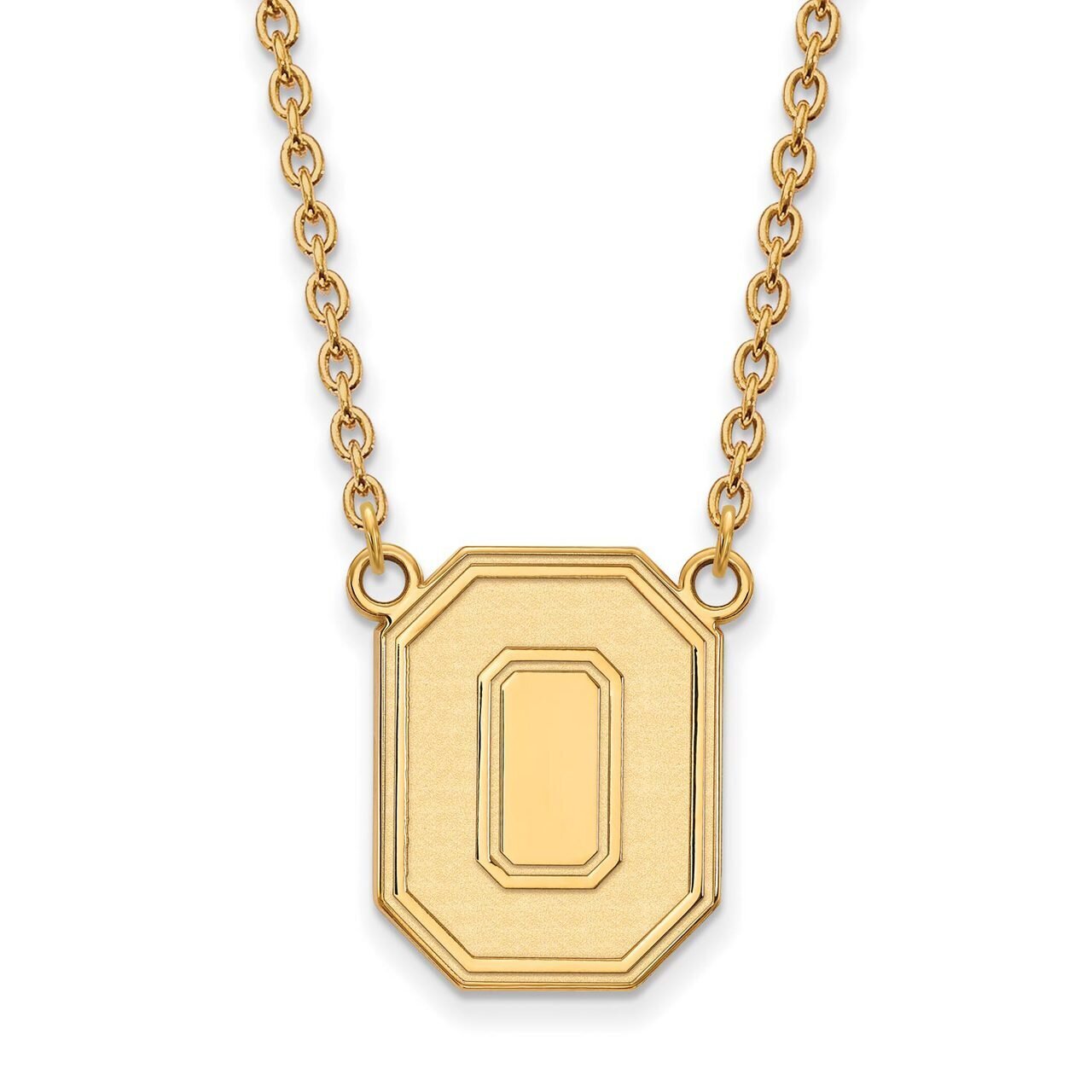Ohio State University Large Pendant with Chain Necklace 10k Yellow Gold 1Y054OSU-18, MPN: 1Y054OSU-…