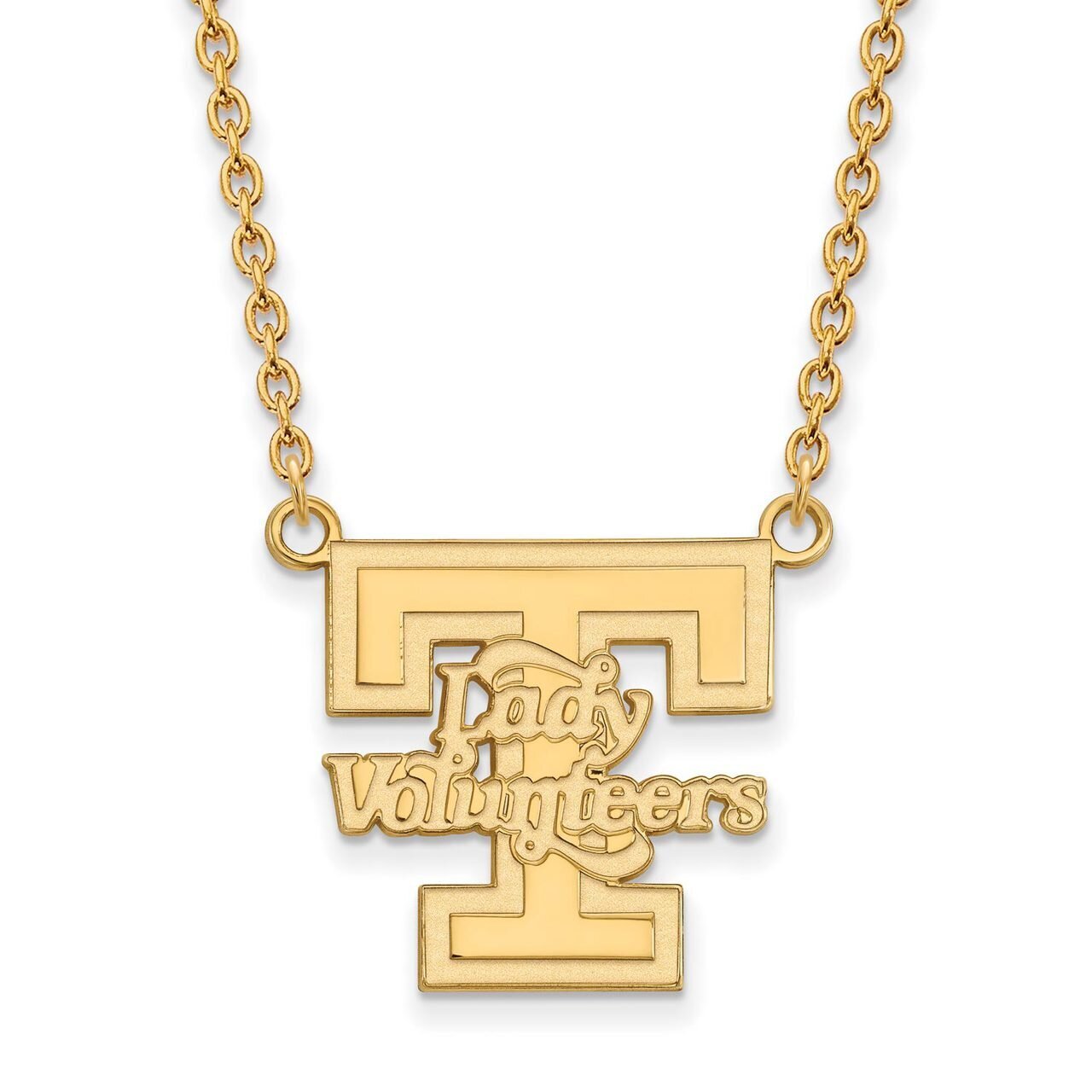 University of Tennessee Large Pendant with Chain Necklace 10k Yellow Gold 1Y055UTN-18, MPN: 1Y055UT…