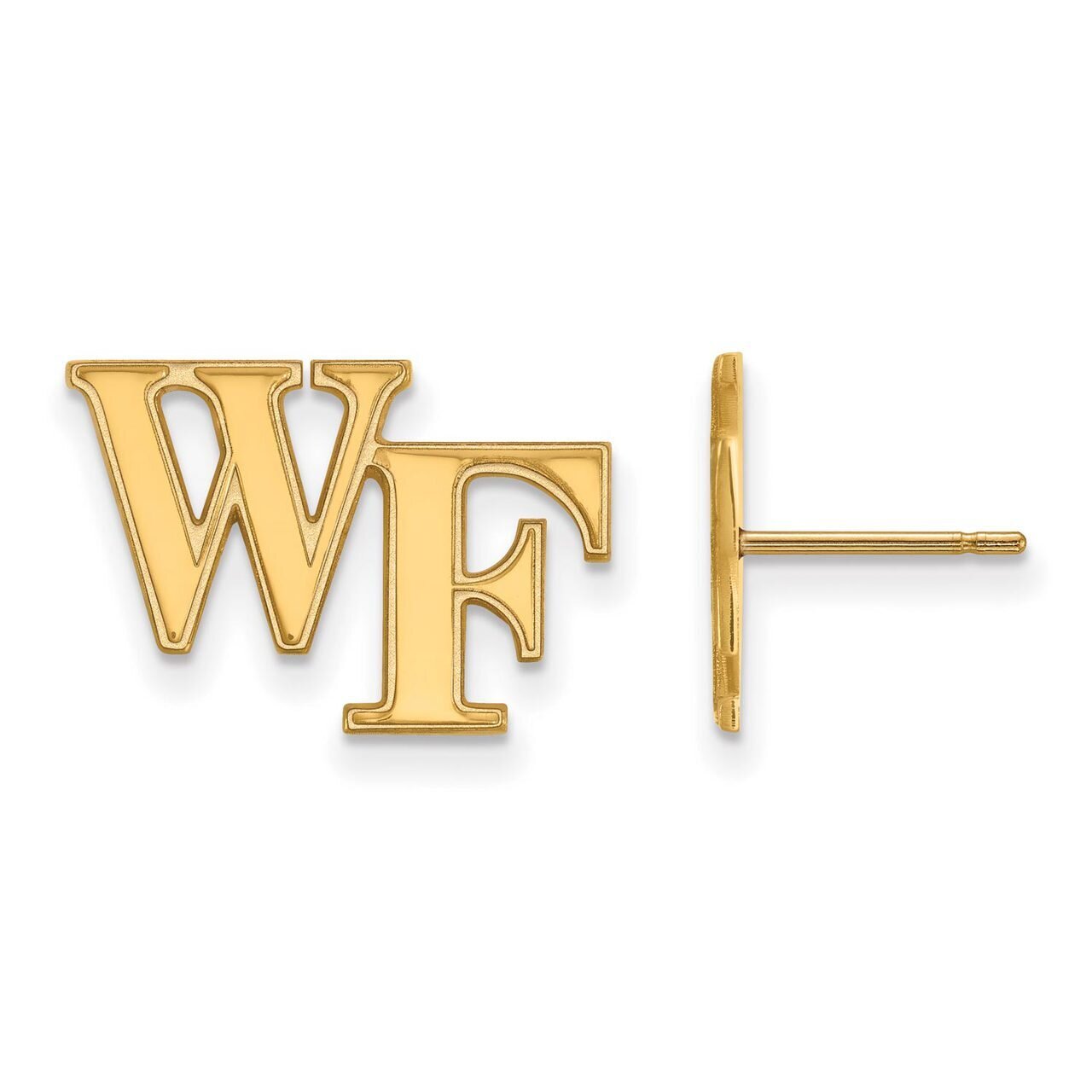 Wake Forest University Small Post Earrings 10k Yellow Gold 1Y062WFU, MPN: 1Y062WFU, 886774821108