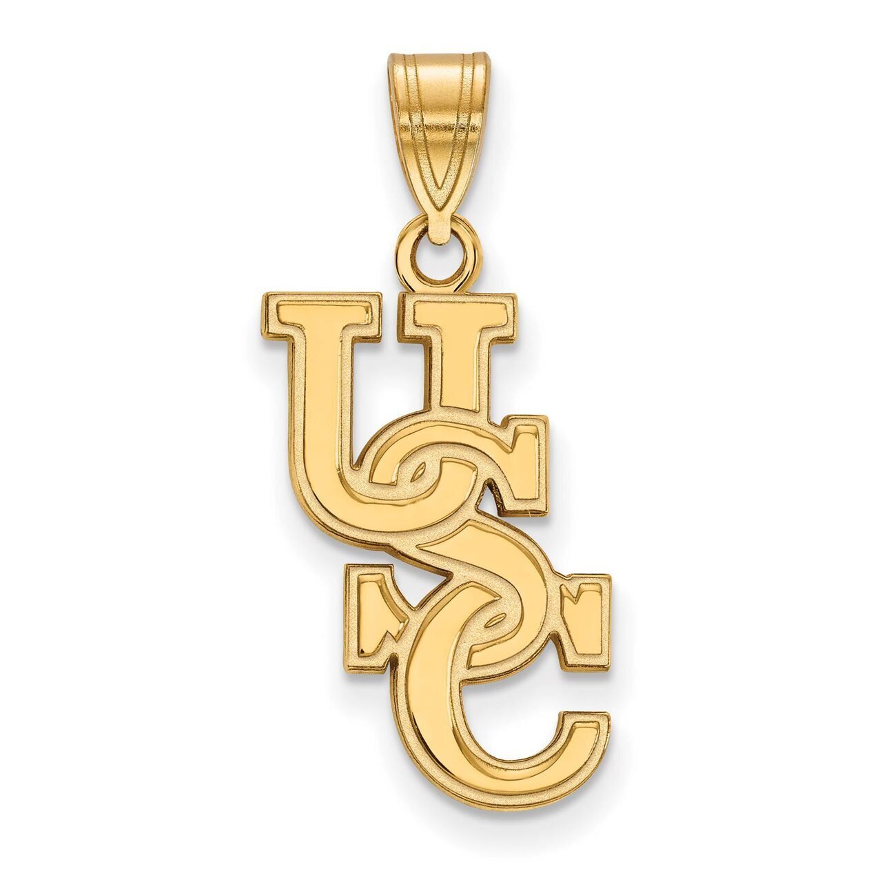 University of South Carolina Large Pendant 10k Yellow Gold 1Y063USO