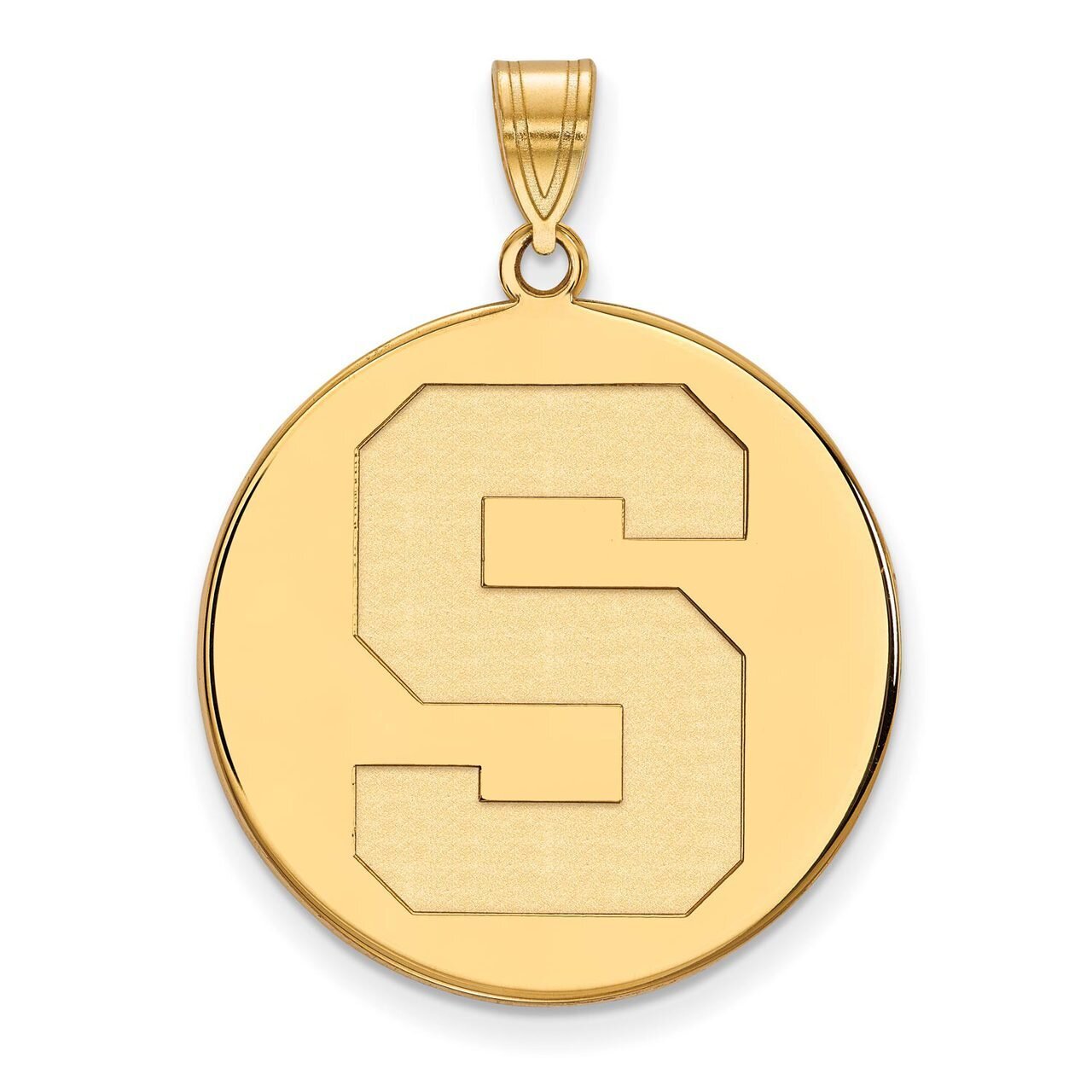 Michigan State University x-Large Disc Pendant 10k Yellow Gold 1Y068MIS, MPN: 1Y068MIS, 886774821894