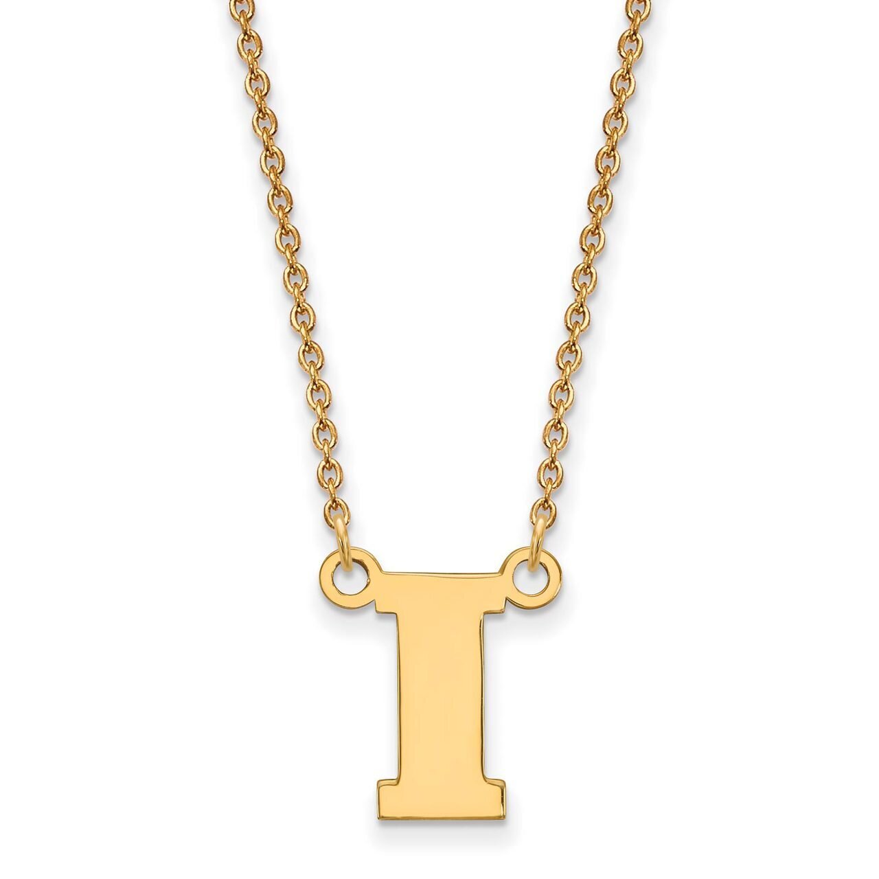 University of Iowa Small Pendant with Chain Necklace 10k Yellow Gold 1Y068UIA-18, MPN: 1Y068UIA-18,…