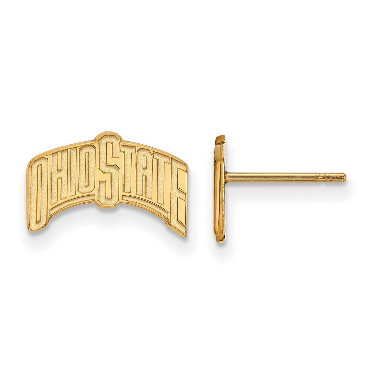 Ohio State University Small Post Earring 10k Yellow Gold 1Y072OSU