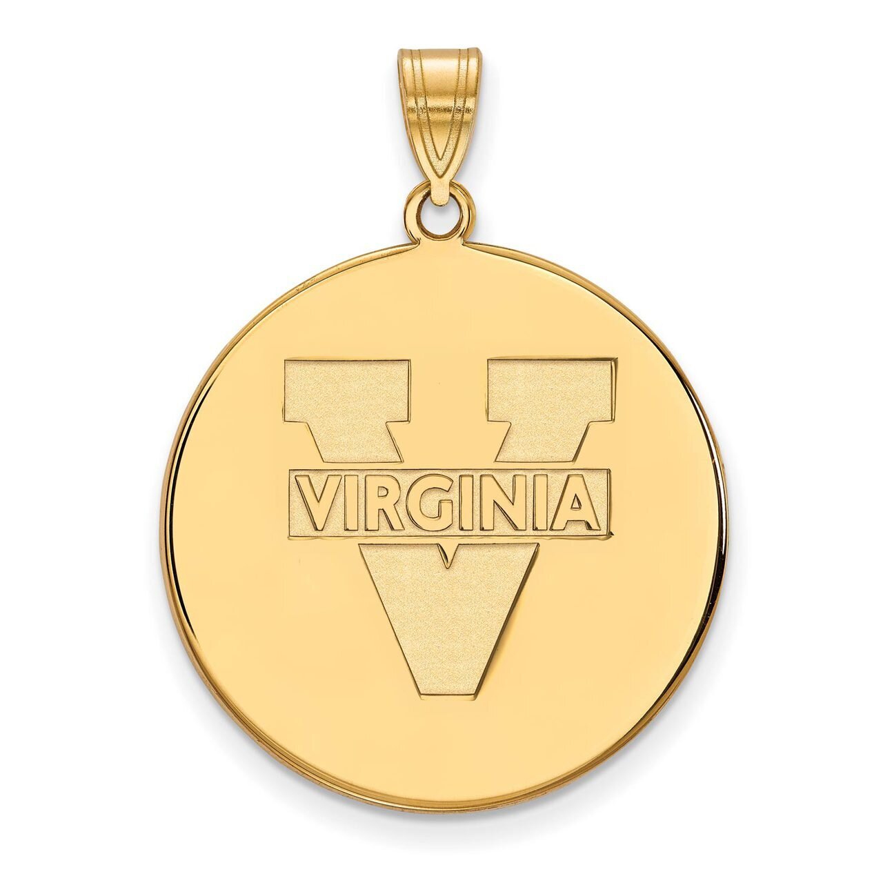 University of Virginia x-Large Disc Pendant 10k Yellow Gold 1Y072UVA, MPN: 1Y072UVA, 886774822488