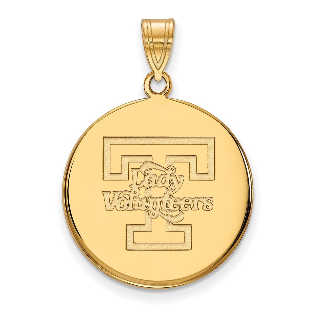 University of Tennessee Large Disc Pendant 10k Yellow Gold 1Y078UTN