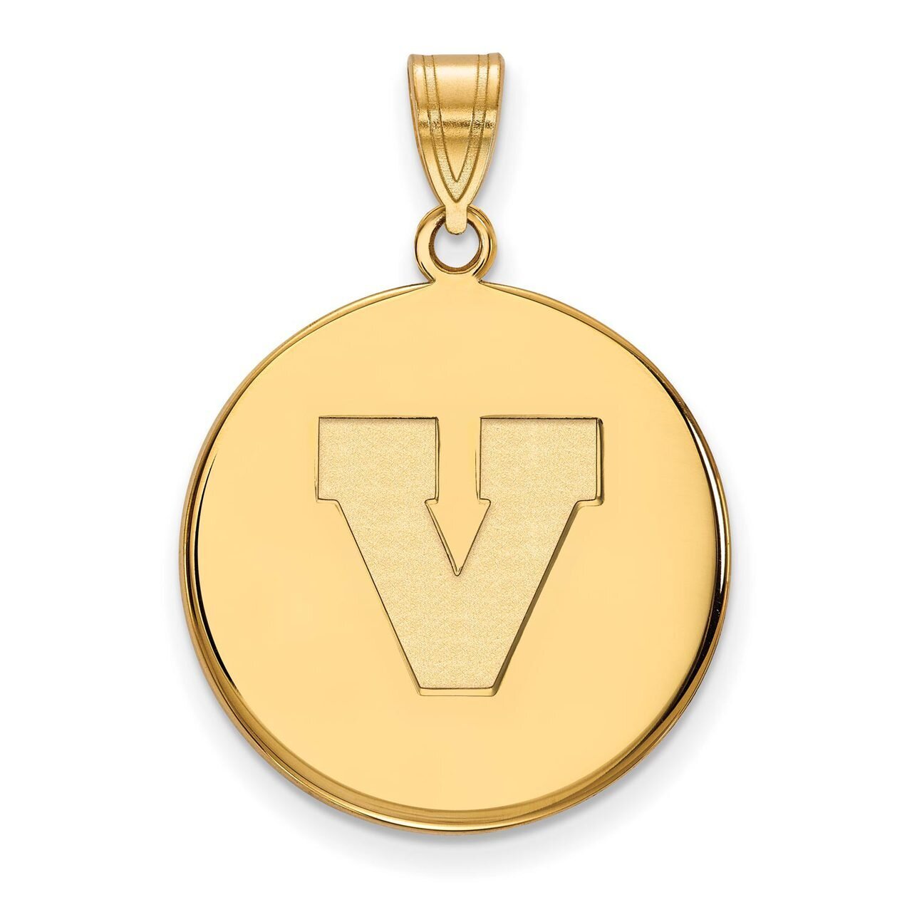 University of Virginia Large Disc Pendant 10k Yellow Gold 1Y080UVA, MPN: 1Y080UVA, 886774823034