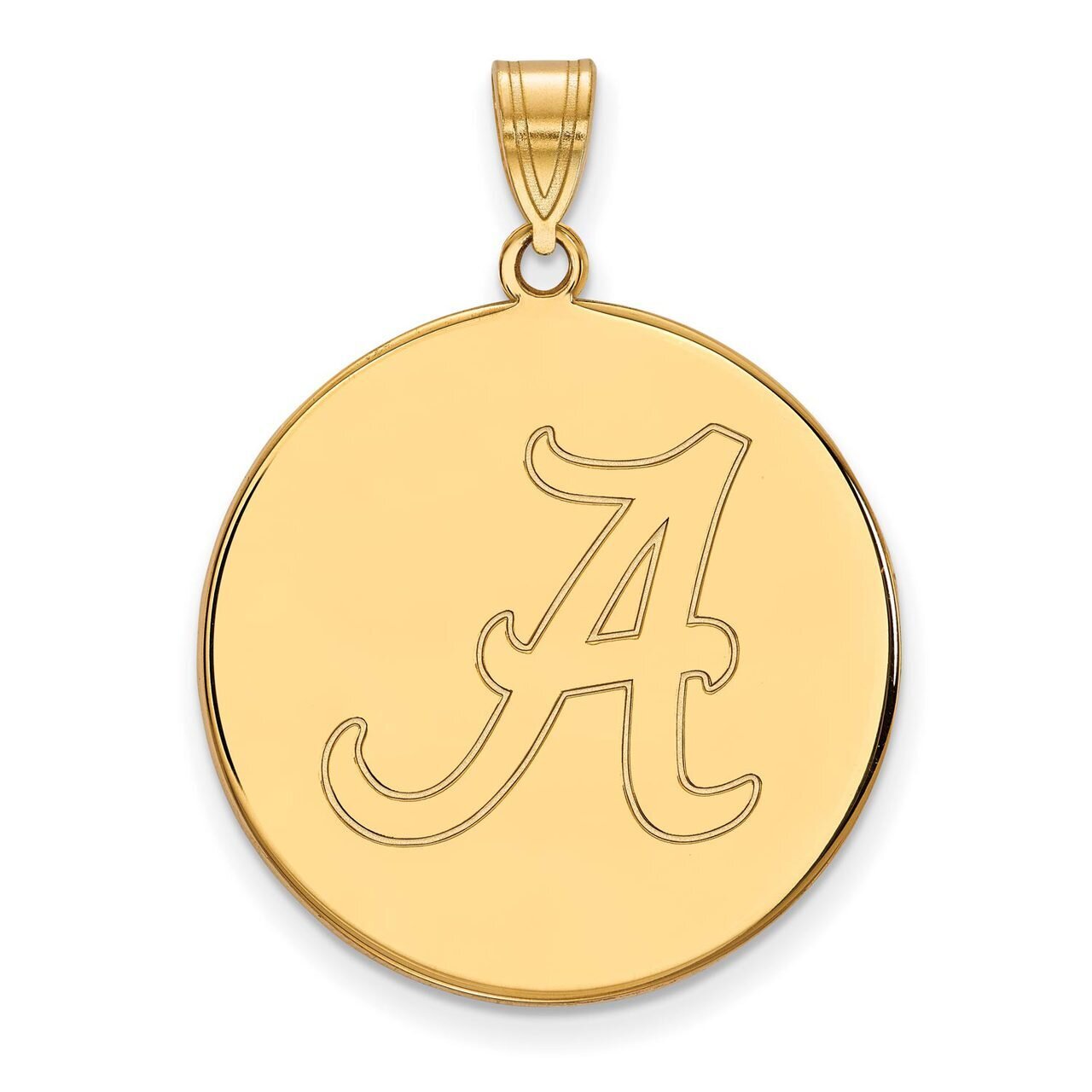 University of Alabama x-Large Disc Pendant 10k Yellow Gold 1Y085UAL, MPN: 1Y085UAL, 886774823232