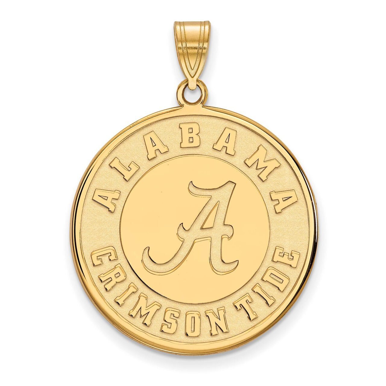 University of Alabama x-Large Disc Pendant 10k Yellow Gold 1Y088UAL, MPN: 1Y088UAL, 886774823324