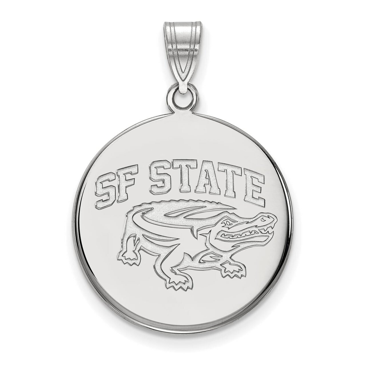 San Francisco State University Large Disc Pendant 14k White Gold 4W001SFU, MPN: 4W001SFU, 886774824…