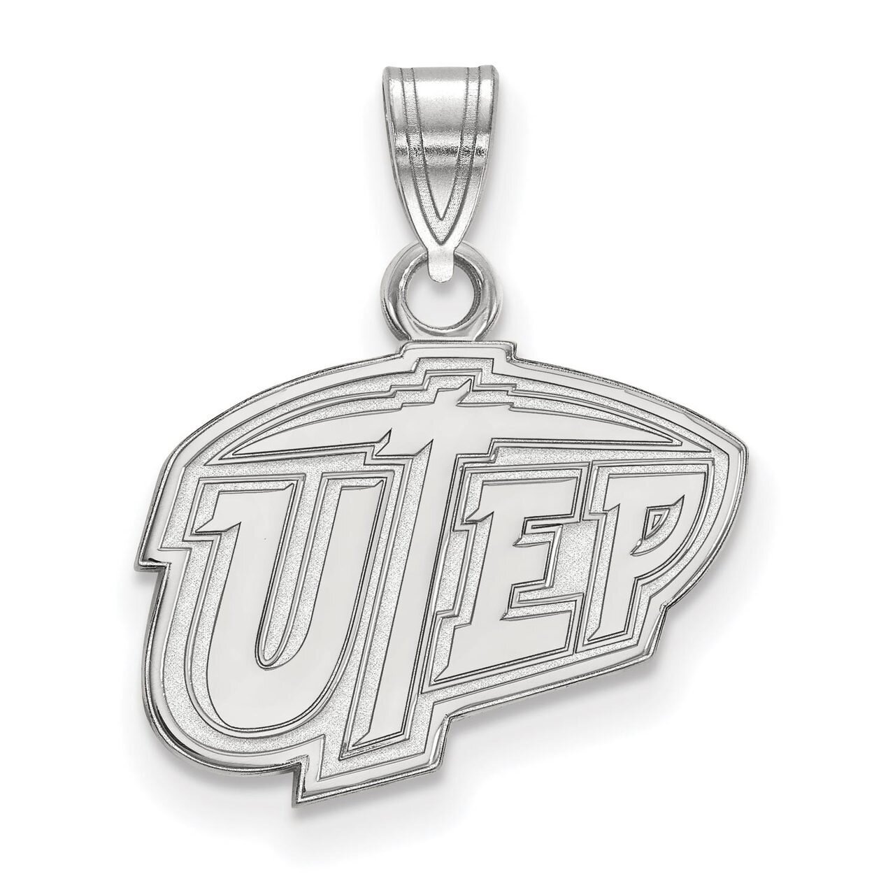 The University of Texas at El Paso Small Pendant 14k White Gold 4W001UTE