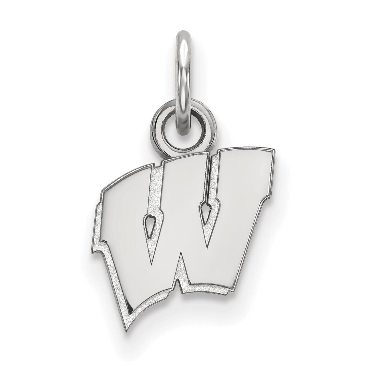 University of Wisconsin x-Small Pendant 14k White Gold 4W001UWI