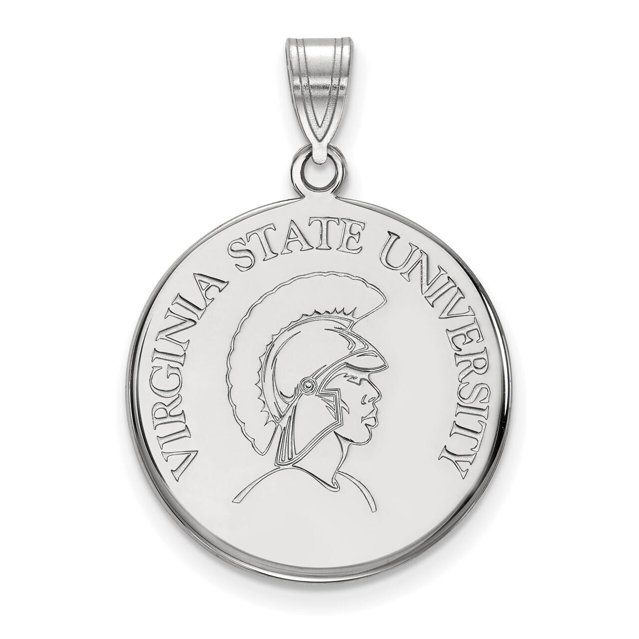 Virginia State University Large Disc Pendant 14k White Gold 4W001VAS, MPN: 4W001VAS, 886774825847