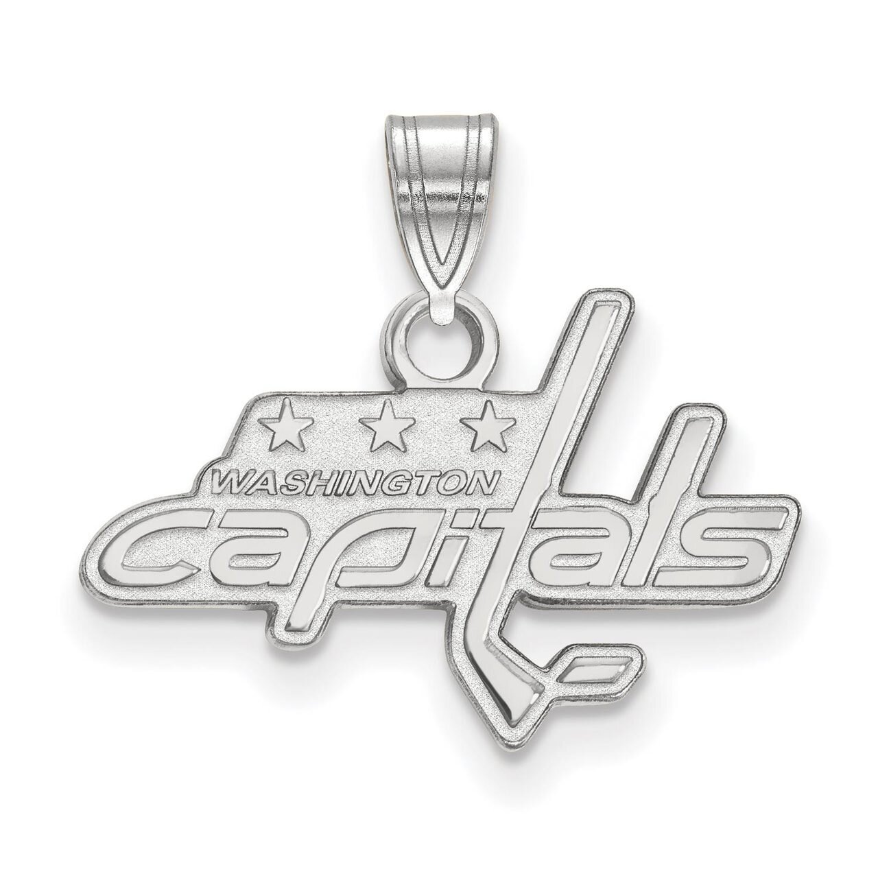 Washington Capitals Small Pendant 14k White Gold 4W002CAP