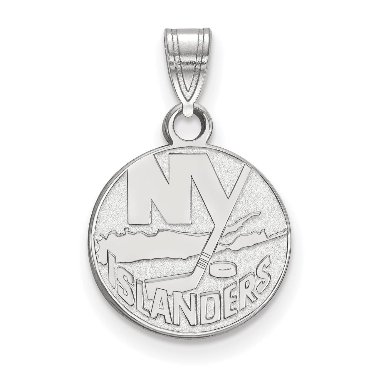 New York Islanders Small Pendant 14k White Gold 4W002ISL, MPN: 4W002ISL, 886774736235